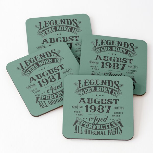 Item preview, 35th Birthday 	 Legends Born In August 1987 35 Years Old 	 	 designed and sold by xywuntwp40.