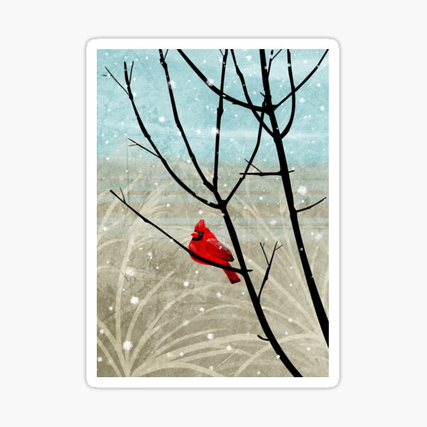 Item preview, Cardinal in the snow designed and sold by katherineblower.