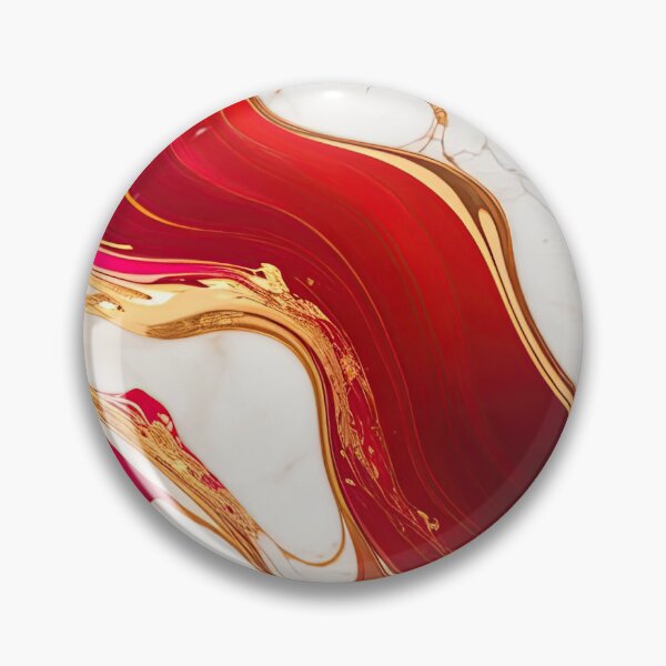 Item preview, red gold marble designed and sold by fleurdesignart.