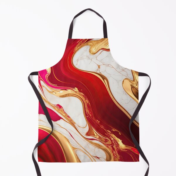 Item preview, red gold marble designed and sold by fleurdesignart.