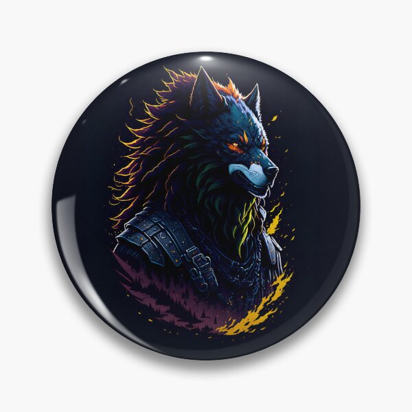 Item preview, Wolf Wolves Dog Tribal Warrior Assassin Animal Black designed and sold by druidwolfart.