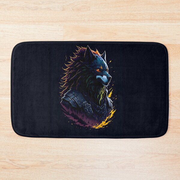 Item preview, Wolf Wolves Dog Tribal Warrior Assassin Animal Black designed and sold by druidwolfart.