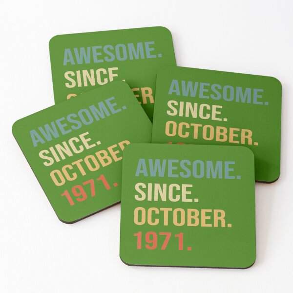 Item preview, 50th Birthday Awesome Since October 1971 Year Old 	 	 	 	 designed and sold by vqnattpyc90.