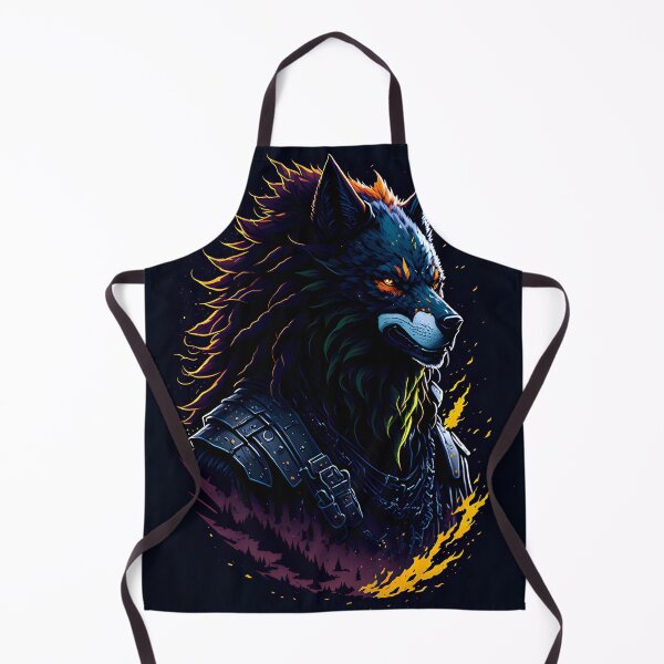 Item preview, Wolf Wolves Dog Tribal Warrior Assassin Animal Black designed and sold by druidwolfart.