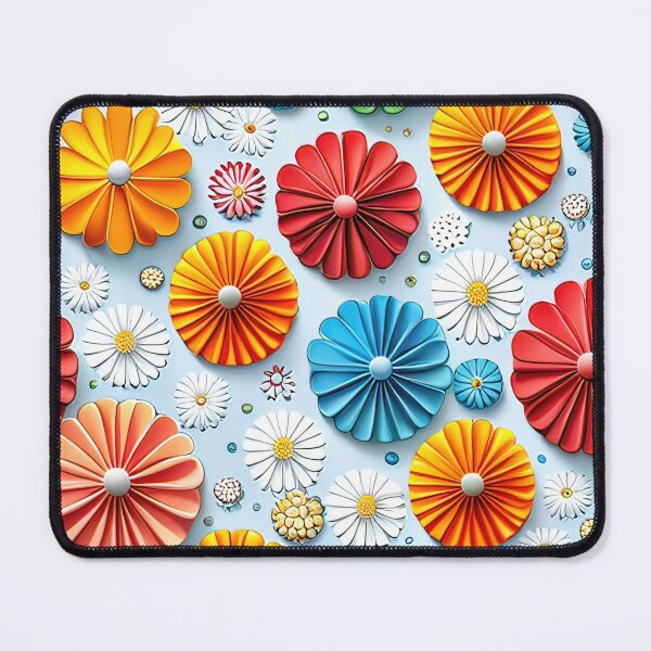 Item preview, Blooms in Full Bloom: Discover the World of 3D Kirigami Art Seamless Vector Flowers Pattern - Premium Design designed and sold by Jisoo Flowers.