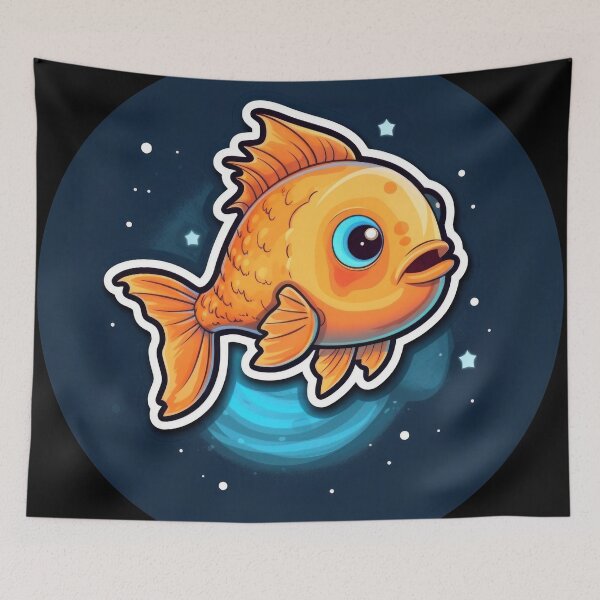 Item preview, Kawaii Cute Fish Good Night designed and sold by duke818.