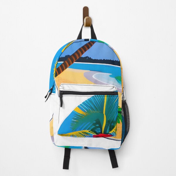 Item preview, Island Escape: Tranquil Palm Trees and Hammock Stickers designed and sold by teespedia.