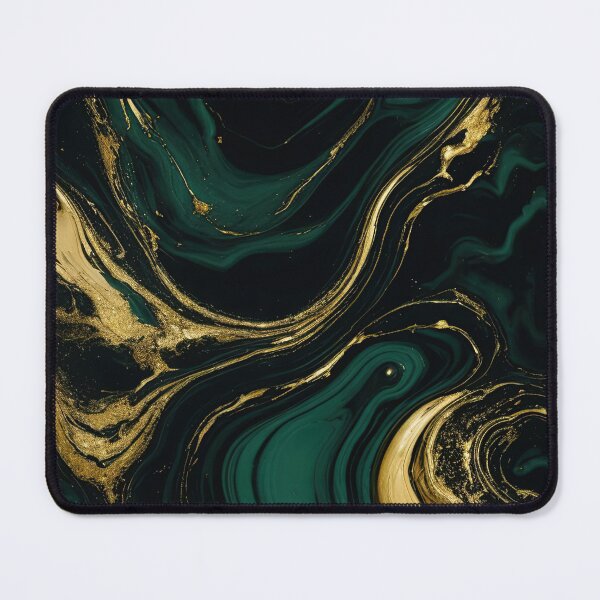 Item preview, emerald green gold marble designed and sold by fleurdesignart.
