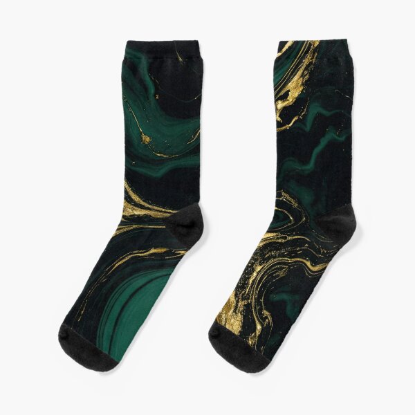 Aperçu de l'œuvre marbre or vert émeraude créée et vendue par fleurdesignart.