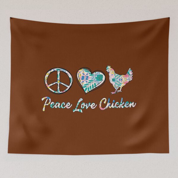 Item preview, Peace Love Chicken Flowers Funny Chicken Lovers Farmer 	 	 designed and sold by emjescie58.