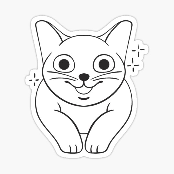 Item preview, Cat stickers kitten cat pets kitty cute elegant  designed and sold by BadmintonArt.