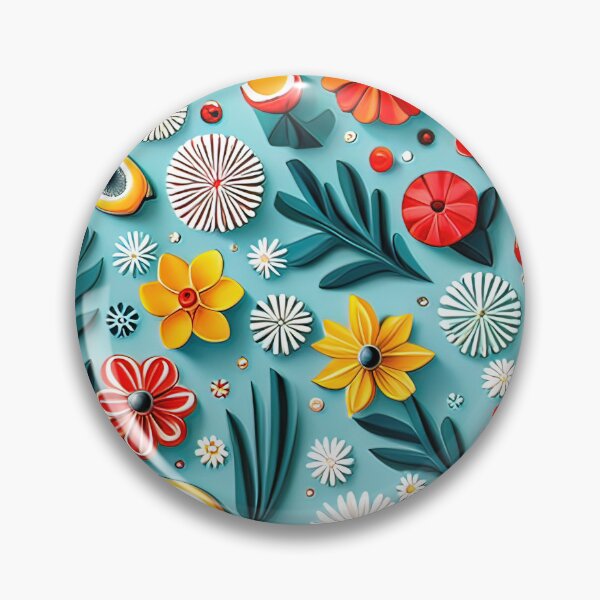 Item preview, Beauty with Paper: Trending 3D Kirigami Floral Art Seamless Vector Flowers Pattern - Premium Design designed and sold by Jisoo Flowers.
