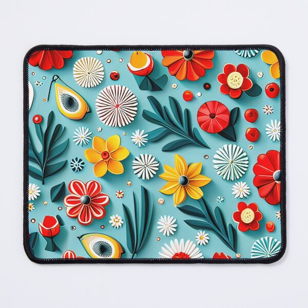 Item preview, Beauty with Paper: Trending 3D Kirigami Floral Art Seamless Vector Flowers Pattern - Premium Design designed and sold by Jisoo Flowers.