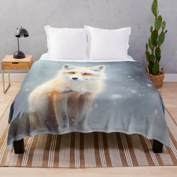 Item preview, Arctic fox caught in blizzard designed and sold by SweetWhiskers.