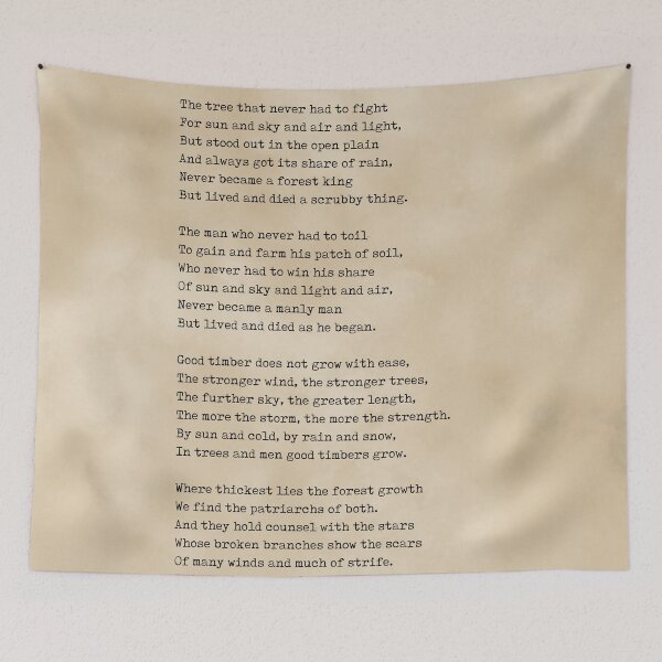 Artikelvorschau, Good Timber - Douglas Malloch Poem - Literature - Typography 2 - Vintage entworfen und verkauft von Studio Grafiikka.