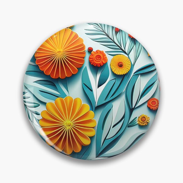 Item preview, Artful Botanical Creations: Elevate Your Space with 3D Kirigami Seamless Vector Flowers Pattern - Premium Design designed and sold by Jisoo Flowers.