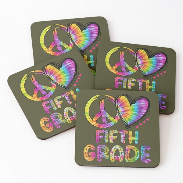 Item preview, Peace Love Fifth Grade Funny Tie Dye Back To School  	 designed and sold by yqwetnps40.