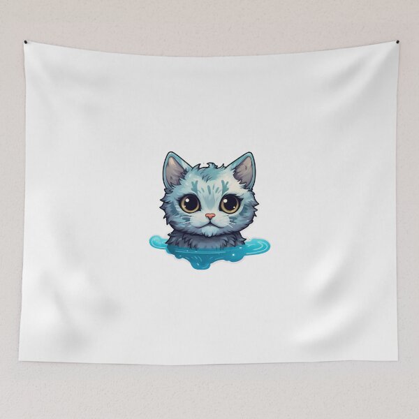 Item preview, Bathing Cat designed and sold by CrittersHub.