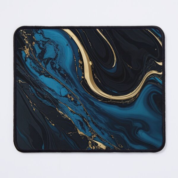 Item preview, sapphire blue gold marble designed and sold by fleurdesignart.
