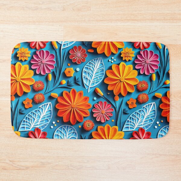 Item preview, Artistic Side with 3D Kirigami Flower Creations Seamless Vector Flowers Pattern - Premium Design designed and sold by Jisoo Flowers.