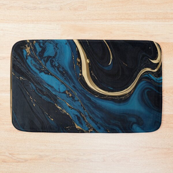 Item preview, sapphire blue gold marble designed and sold by fleurdesignart.