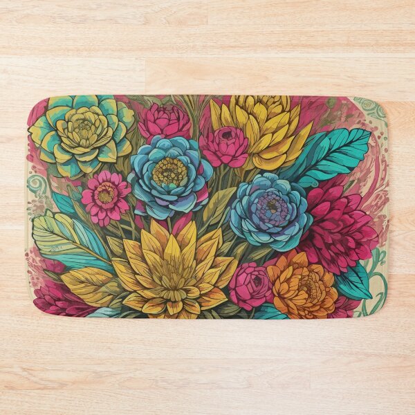 Item preview, Explore the Vintage Charm of Retro Flower Market Tokyo designed and sold by Tamas Das.
