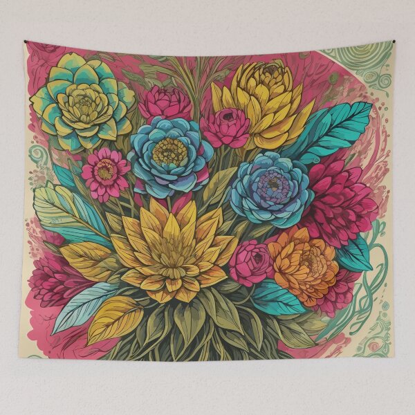 Item preview, Explore the Vintage Charm of Retro Flower Market Tokyo designed and sold by Tamas Das.