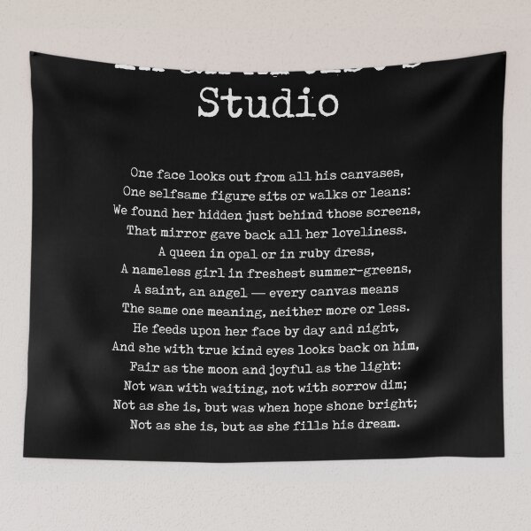 Item preview, In an Artist's Studio - Christina Rossetti Poem - Literature - Typewriter Print 1 - Black designed and sold by Studio Grafiikka.