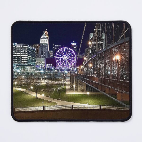 Item preview, Neon Ferris Wheel Meets Skyline designed and sold by Dr. Virginia Braden.