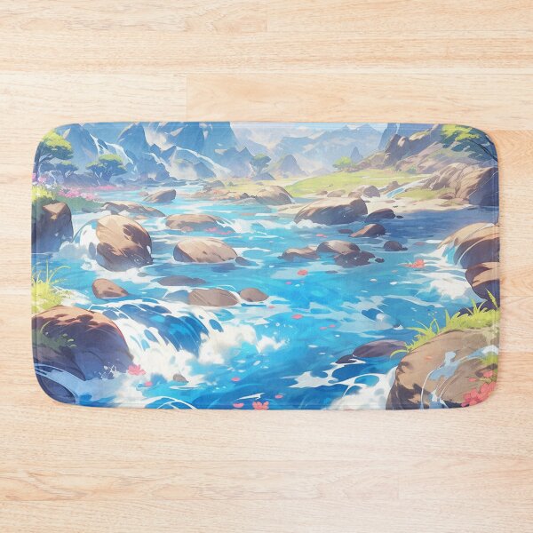 Item preview, Dreamy Magical Candycore Landscape with River and Mountains designed and sold by rcwm.