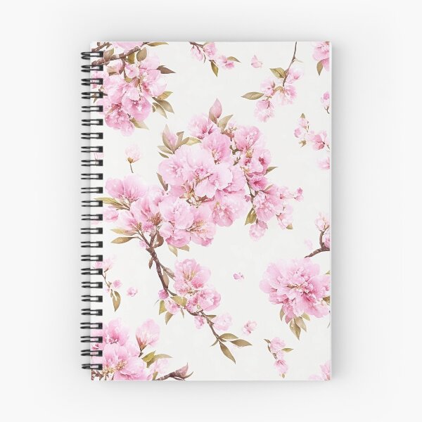 Item preview, watercolor flower Prunus Persica designed and sold by ohmdesignart.