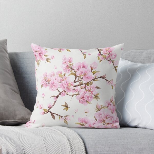 Item preview, watercolor flower Prunus Persica designed and sold by ohmdesignart.