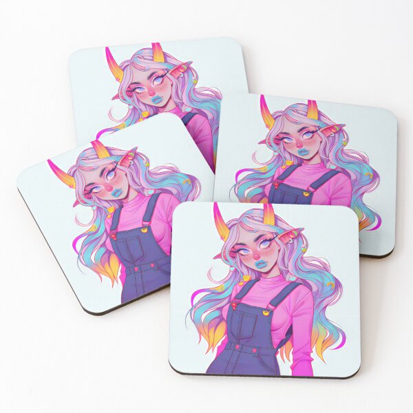 Item preview, Orange Dreamsicle 90's Kawaii Devil Girl designed and sold by BoudiccaLondon.