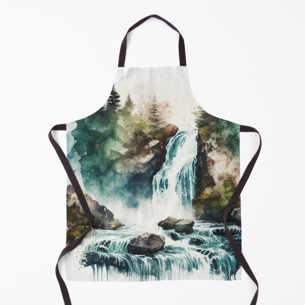 Item preview, Watercolor Forest Waterfall designed and sold by TheArtMage.