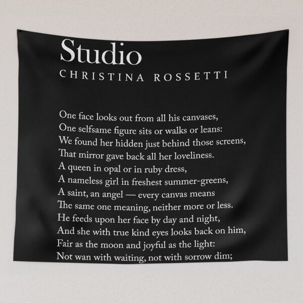 Item preview, In an Artist's Studio - Christina Rossetti Poem - Literature - Typography Print 2 - Black designed and sold by Studio Grafiikka.