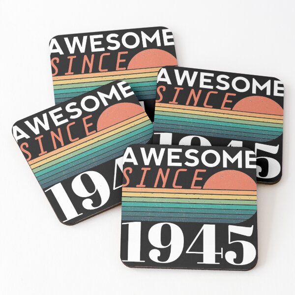 Item preview, Awesome Since 1945, 78 Years Old, Funny 78th Birthday Quote Idea With Vintage Retro For Women designed and sold by AllisonRitchie7.