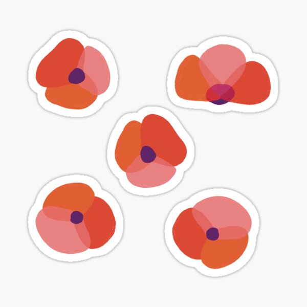 Poppies Sticker