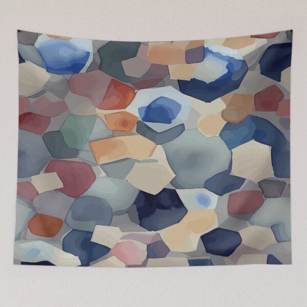 Item preview, Contemporary Watercolor Hexagon Patterns:Inspired By Hexagon Quilt Pattern designed and sold by Tamas Das.