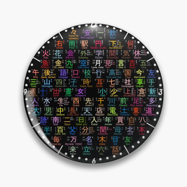 Item preview, N5 Kanji with readings and French meaning designed and sold by Adibto.