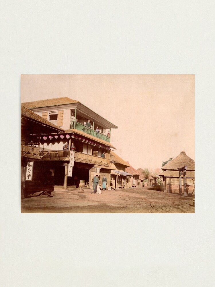 Alternate view of Katase tea house near Enoshima, Japan Photographic Print