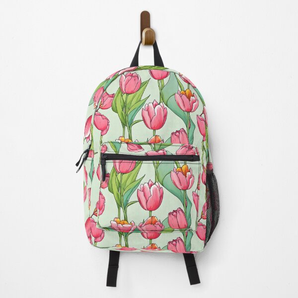 Item preview, Pink Tulips on a green background. Spring magic for your home. Enjoy the blossoming splendor and the invigorating atmosphere. Pure nature! designed and sold by byaz3.