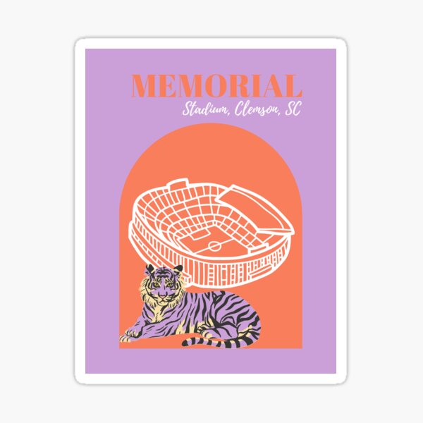 Item preview, Memorial Stadium Clemson designed and sold by collegeposters.