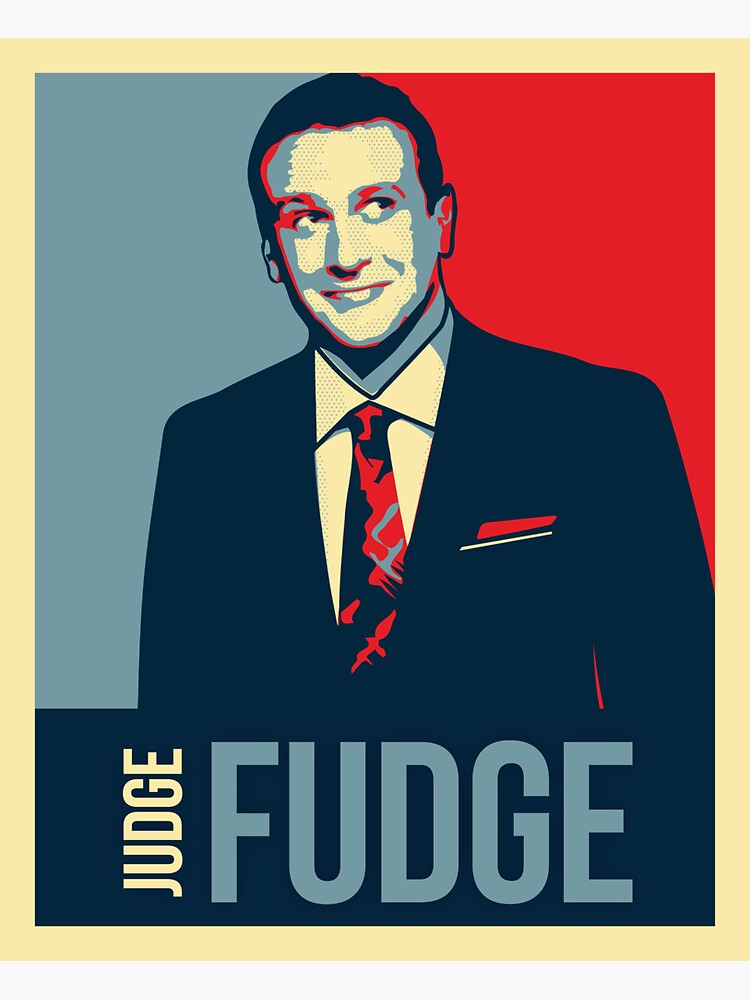 "Judge Fudge" Sticker for Sale by Mussadesigns Redbubble