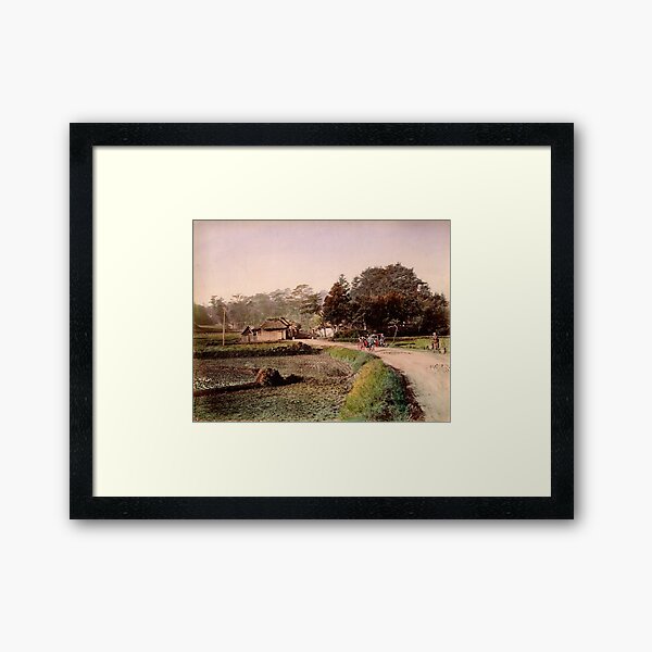 View of Totsuka, Tokaido, Japan Framed Art Print