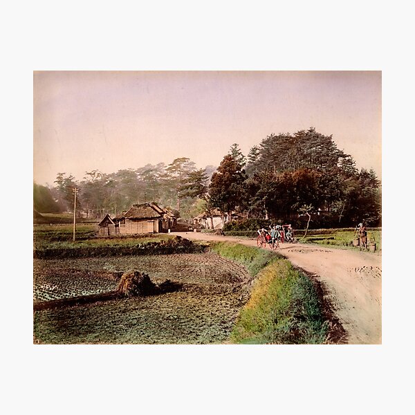 View of Totsuka, Tokaido, Japan Photographic Print