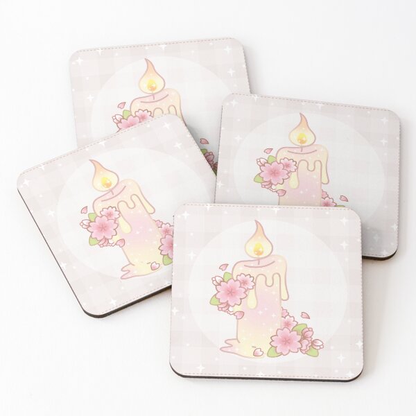 Item preview, Magical Sakura Cherry Blossoms Floral Candle Stick designed and sold by CreativeSprinkleArt.