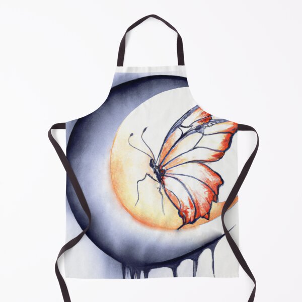 Item preview, Elegant butterfly perched on a crescent moon-Edited AI generated art designed and sold by Frostp.