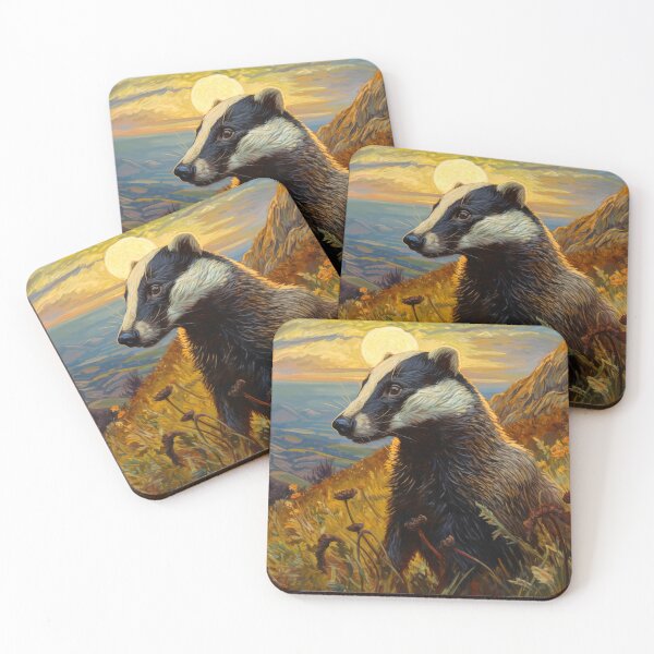 Item preview, Impressionist Badger 2 designed and sold by berubettoart.