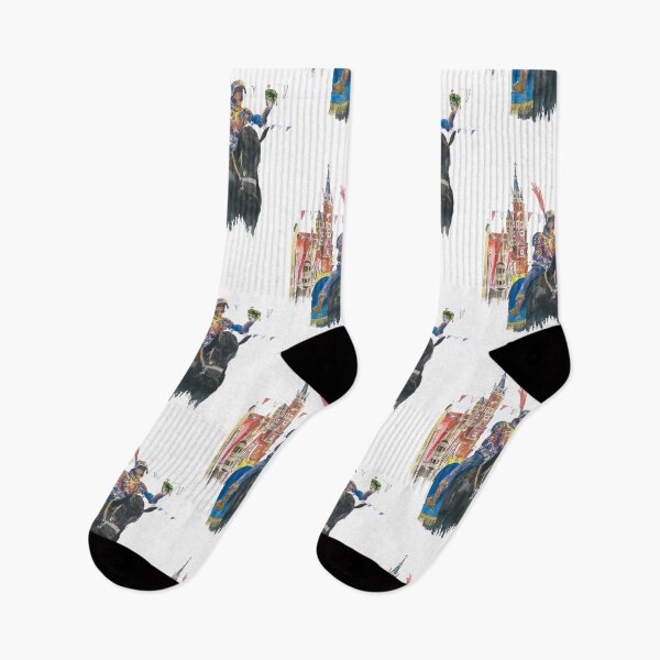 Item preview, Landshut Knight in the Procession in the Historical Dreamlike Old Town Transparent Version designed and sold by artshop77.