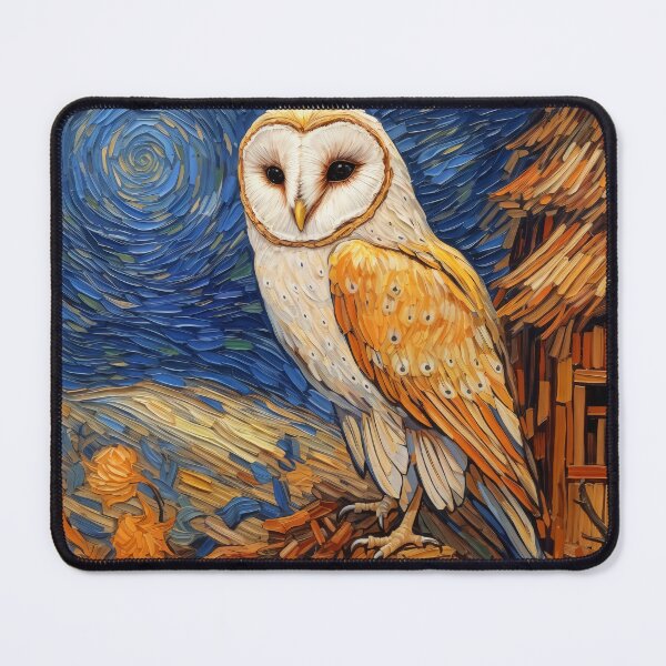 Item preview, Impressionist Barn Owl designed and sold by berubettoart.